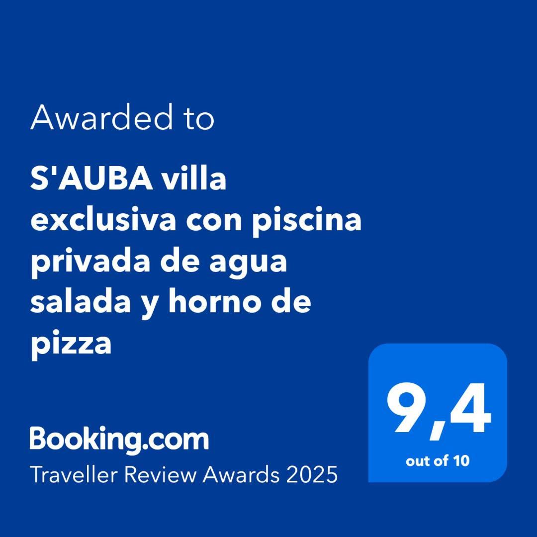 S'Auba Villa Exclusiva Con Piscina Privada De Agua Salada Y Horno De Pizza Es Mercadal Exterior photo